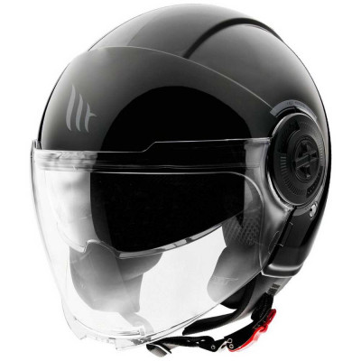 Κράνος μηχανής MT VIALE SOLID GLOSS BLACK JET - OPEN FACE